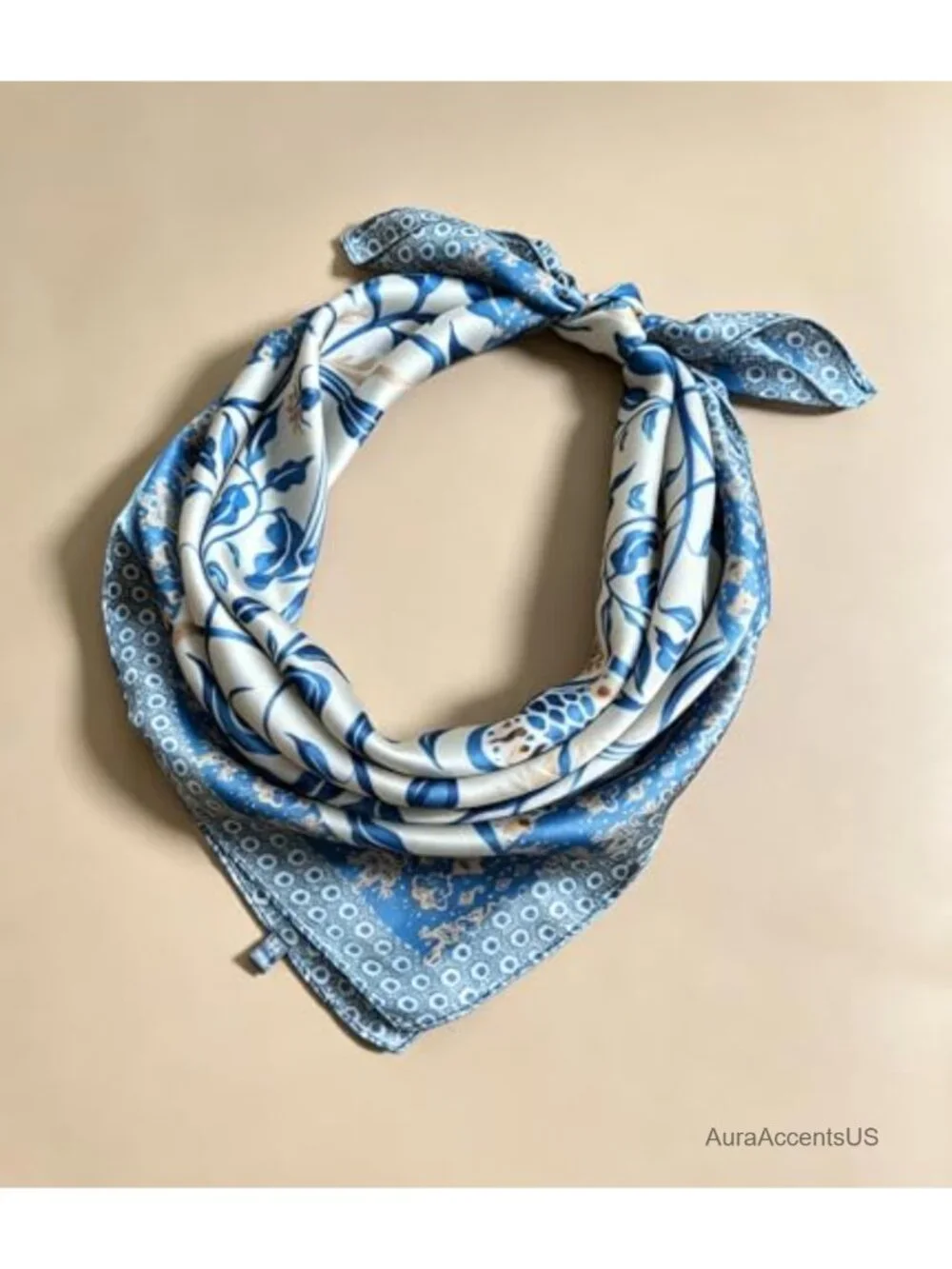 Faux Silk Square Scarf 27.5